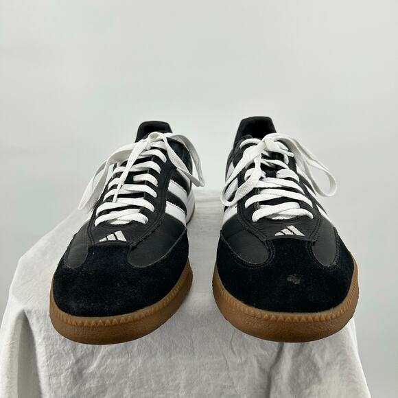 EUC Mens Black White Gum Adidas Samba Millennium Leather Shoes Sz 13.5 088559 main image 10